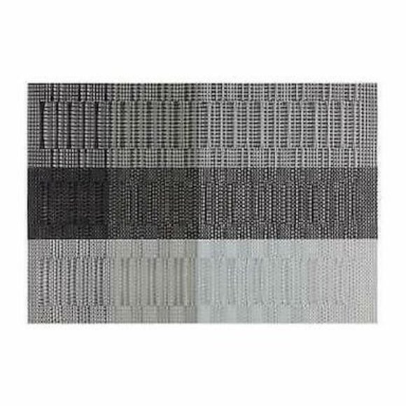 Kraftware EveryTable Bamboo Placemat in Silver/Black (Set of 12) - Picture 1 of 1
